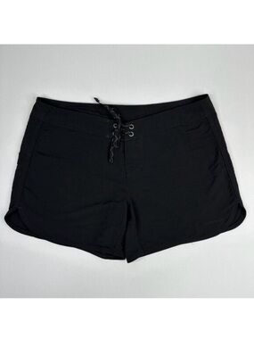 Patagonia‎ Womens Black Recycled Nylon Wavefarer Board Shorts 76598 Size 10